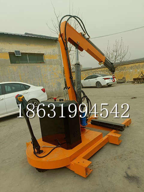 科尔沁区自卸车厢随车吊 自制轮式四不像起重机 四驱平板吊 5吨 贵盛